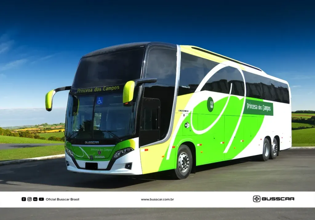 Em 2019, a Princesa dos Campos já havia adquirido veículos do mesmo modelo da Busscar, com chassis Scania (Arquivo/Divulgação)