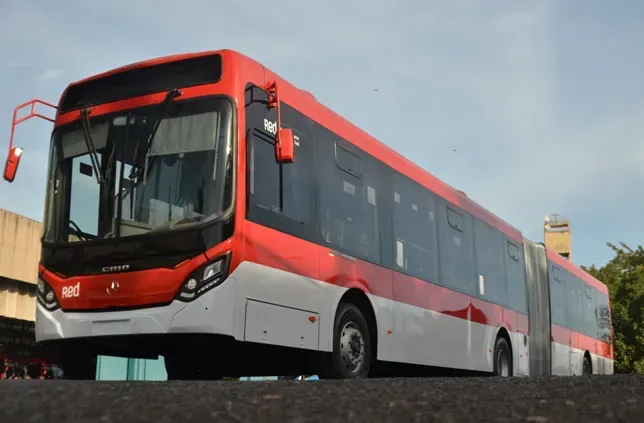 Os ônibus renovarão a frota da Red Metropolitana de Movilidad (RED)