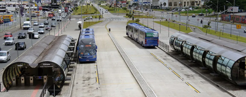 Linha Verde BRT Curitiba, estação Marechal Floriano (Divulgação)