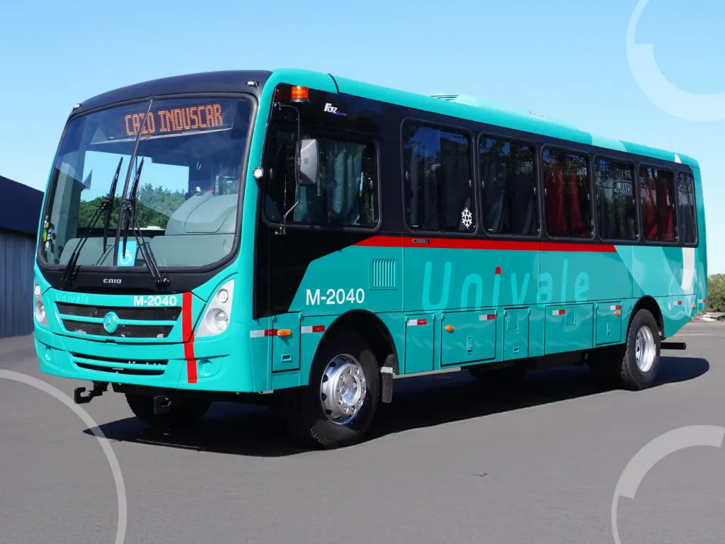 Foz 2500 fabricado para a frota de fretamento da Univale (Divulgação)