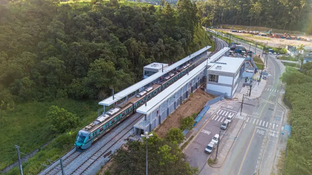 Estação Ambuitá da Linha 8-Diamante de trens metropolitanos (Divulgação)