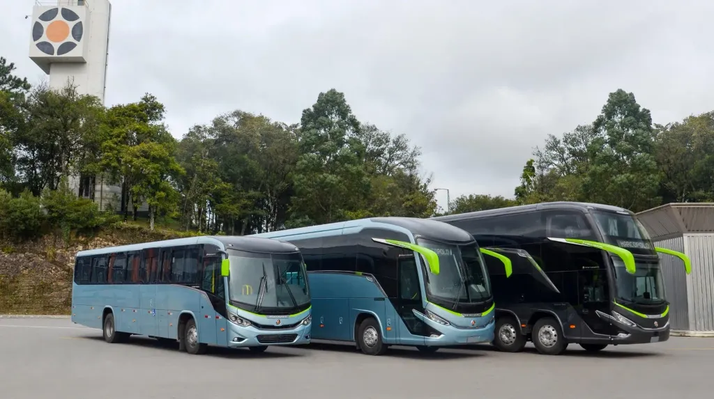 Do total, 44 são do Paradiso G8 1800 Double Decker, 22 do Paradiso G8 1200, e seis do Viaggio 800 (Divulgação)