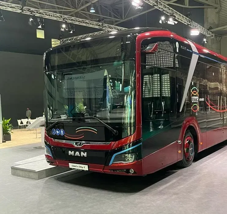 Ônibus elétrico MAN com cinco pacotes de baterias