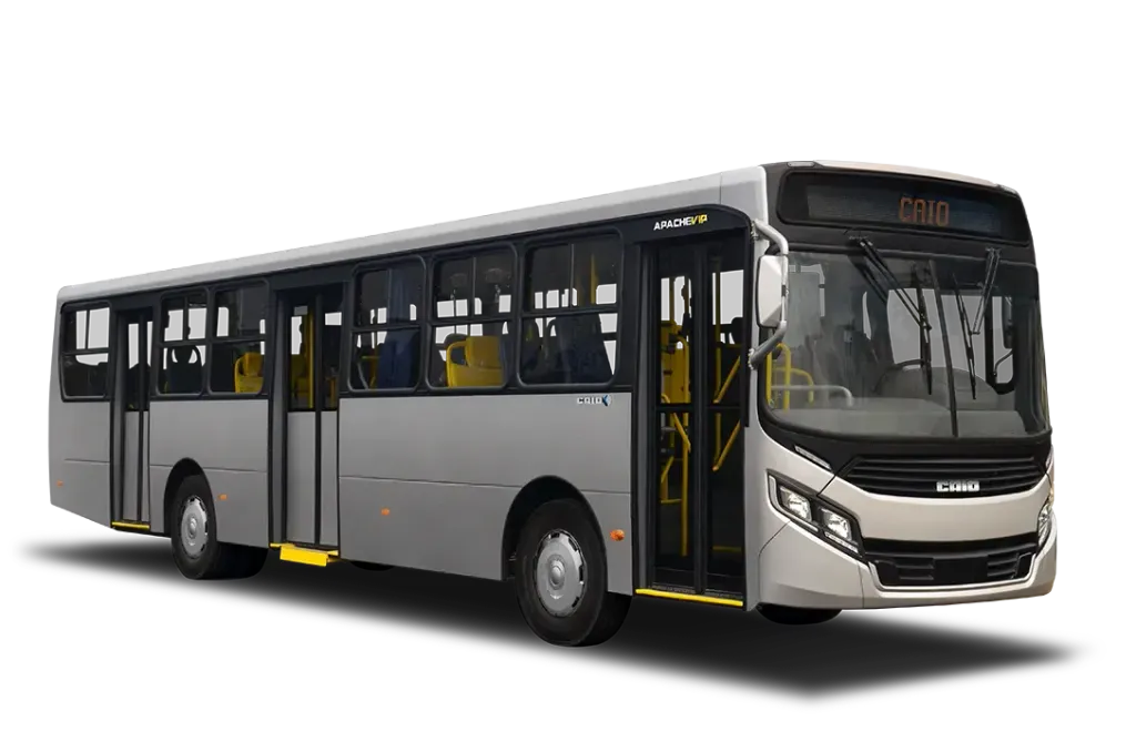 Ônibus modelo Apache Vip, o mais vendido pela Caio Induscar