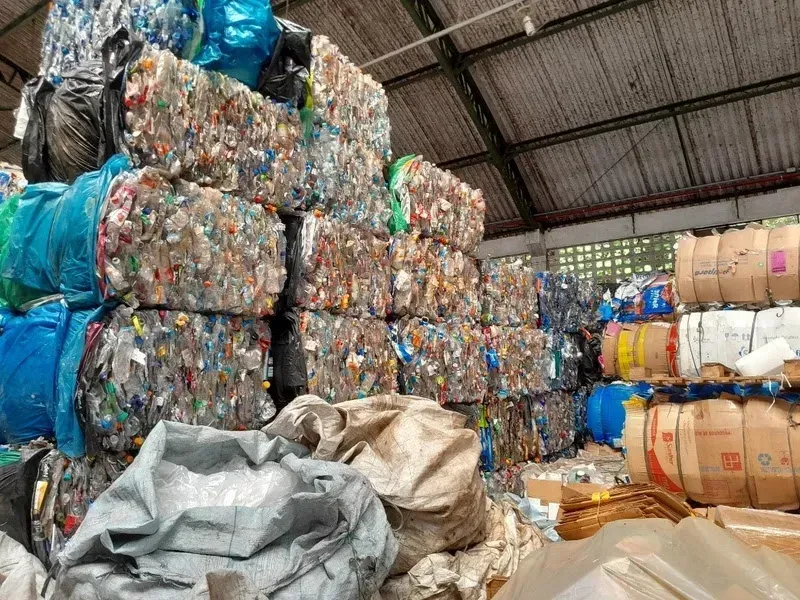 Resíduos reciclados da ViaQuatro (Divulgação)