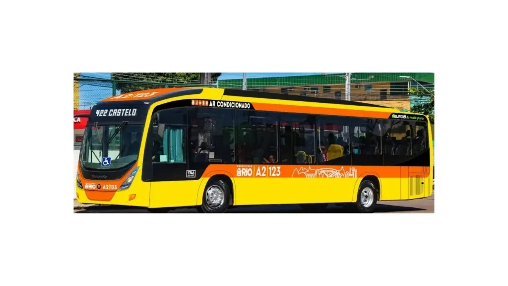 Um dos modelos de novos ônibus no Sistema Rio (Reprodução)