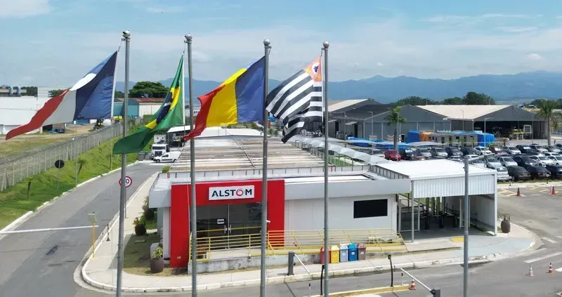 Fábrica da Alstom em Taubaté (Divulgação)