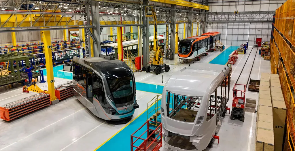 A Marcopolo Rail é especializada no desenvolvimento e produção de novos modais sobre trilhos (Divulgação)
