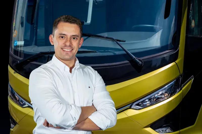 Gustavo Cecchetto, gerente de vendas de soluções para mobilidade da Scania operações comerciais Brasil (Foto: Wagner Menezes)