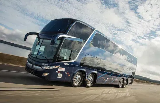 Entre os 12 ônibus adquiridos pela Rota Transportes, dois são do modelo O 500 RSDD