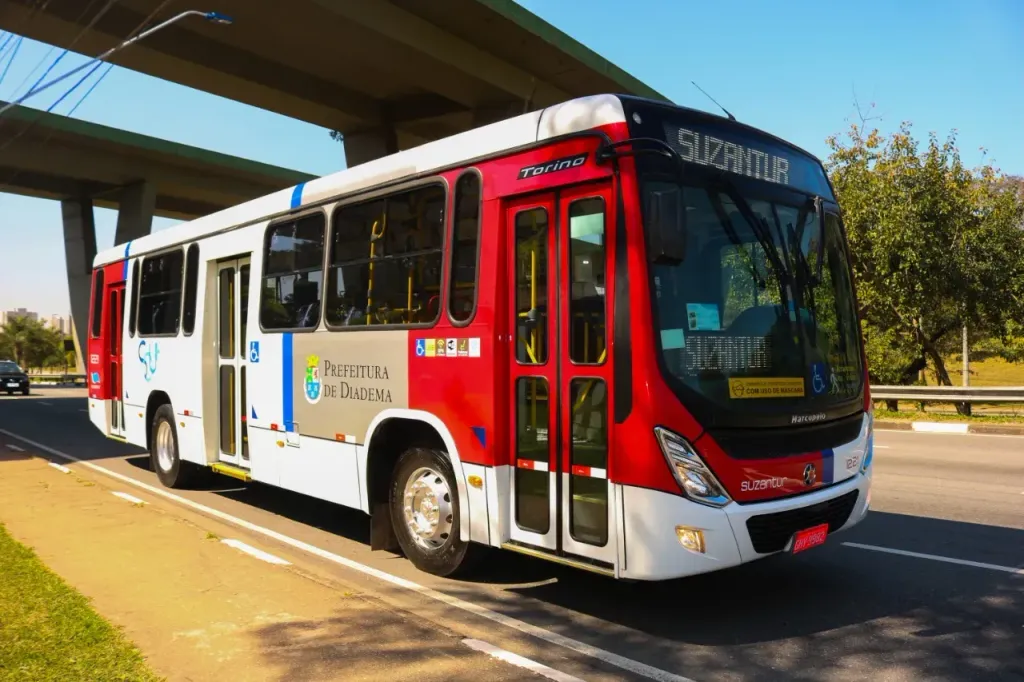 Ônibus da Suzantur que circulará em Diadema (Divulgação)