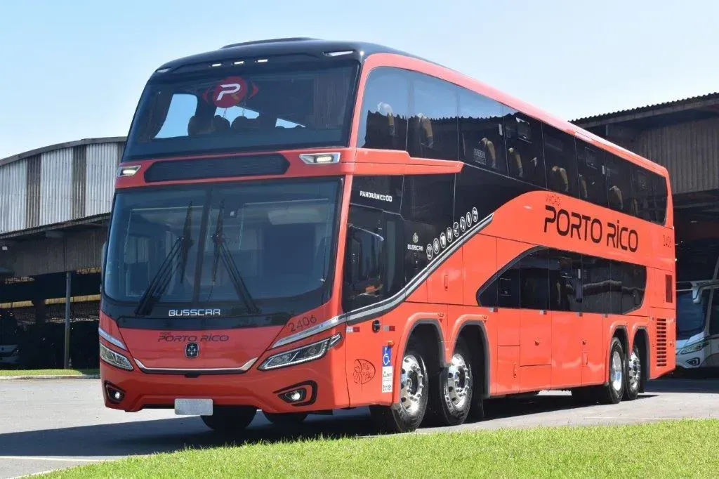 Panorâmico DD NB1 Busscar da Viação Porto Rico (Divulgação)