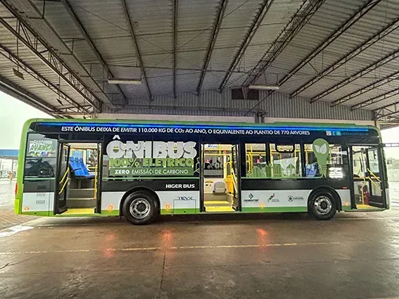 A Tevx Higer fornecerá 15 ônibus elétricos para Cascavel (Divulgação)