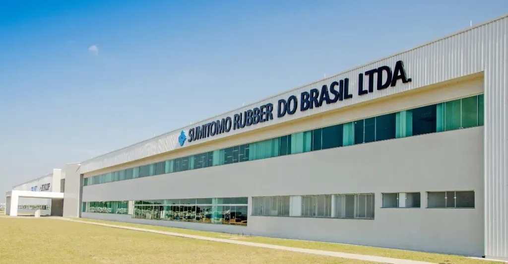 Fábrica do grupo Sumitomo Rubber, no Paraná (Divulgação)