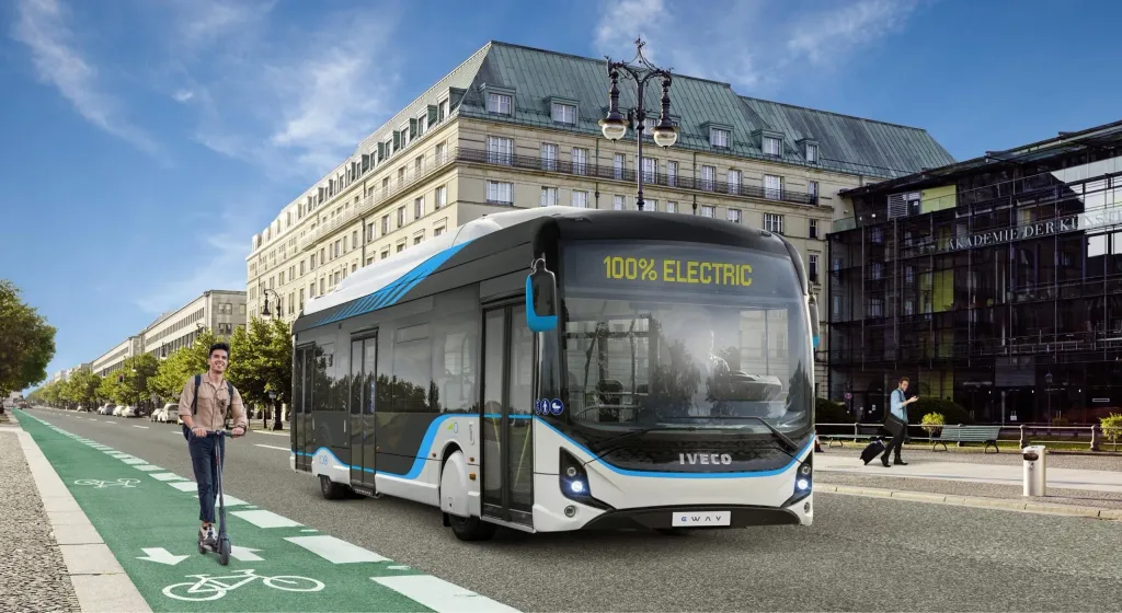 Ônibus urbano E-Way movido 100% a eletricidade (Divulgação)