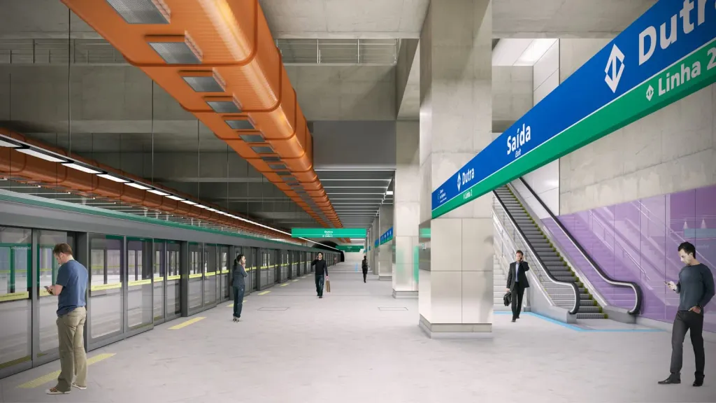 Estação Dutra terá 34,3 mil metros quadrados de área construída (Agência SP)
