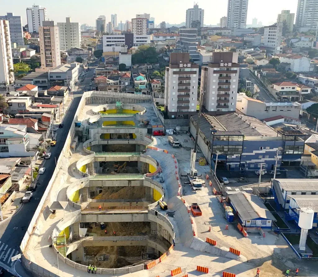 Obras da Linha 2- Verde (Divulgação Metrô-SP)
