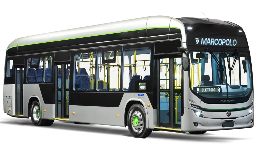 Ônibus elétrico Attivi, da Marcopolo (Divulgação)