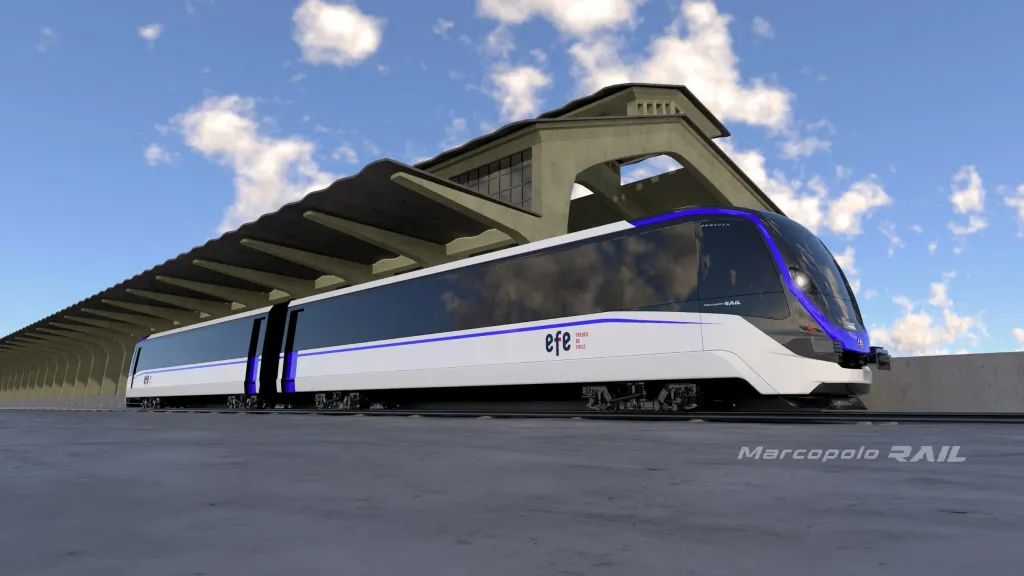 EFE Trenes de Chile adquiriu três composições de dois vagões (Divulgação)