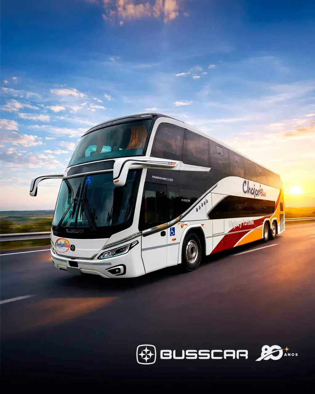 Panorâmico DD NB1 da Busscar (Divulgação)