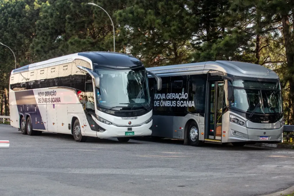 Nova geração de ônibus Scania com motor Euro 6 (Divulgação)