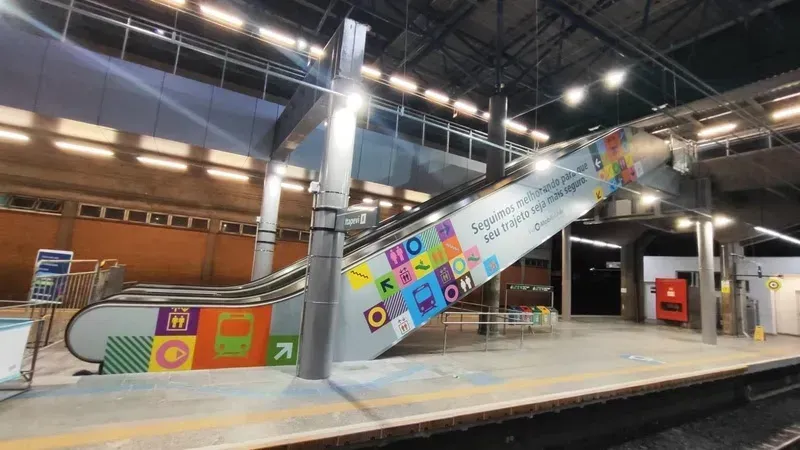 Ampliação do mezanino na Estação Palmeiras-Barra Funda (Divulgação)