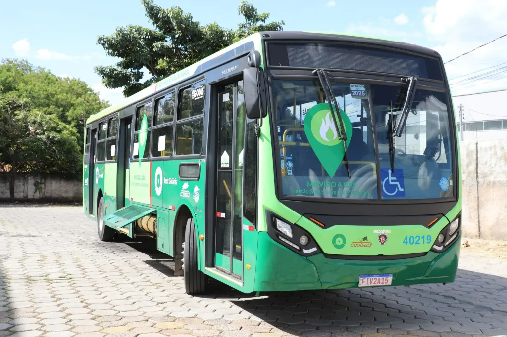 Ônibus movido a biometano circula em Goiânia (Foto: Edinan Ferreira Comset /SGG-GO)