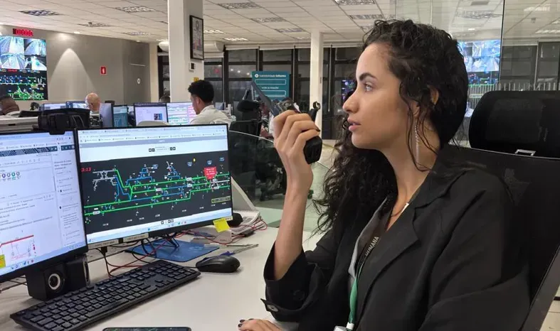 Isabelle Souza Pereira, primeira supervisora do Centro de Controle Operacional (Divulgação)
