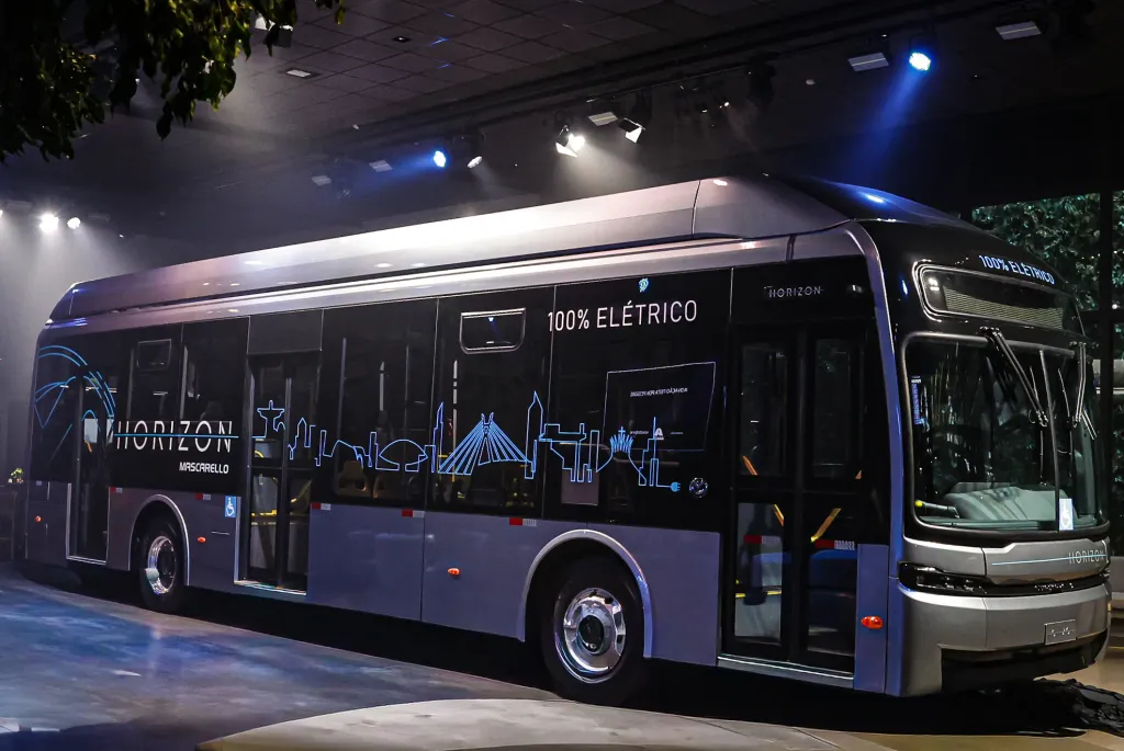 Primeiro modelo elétrico da Mascarello com chassi BYD (Divulgação)