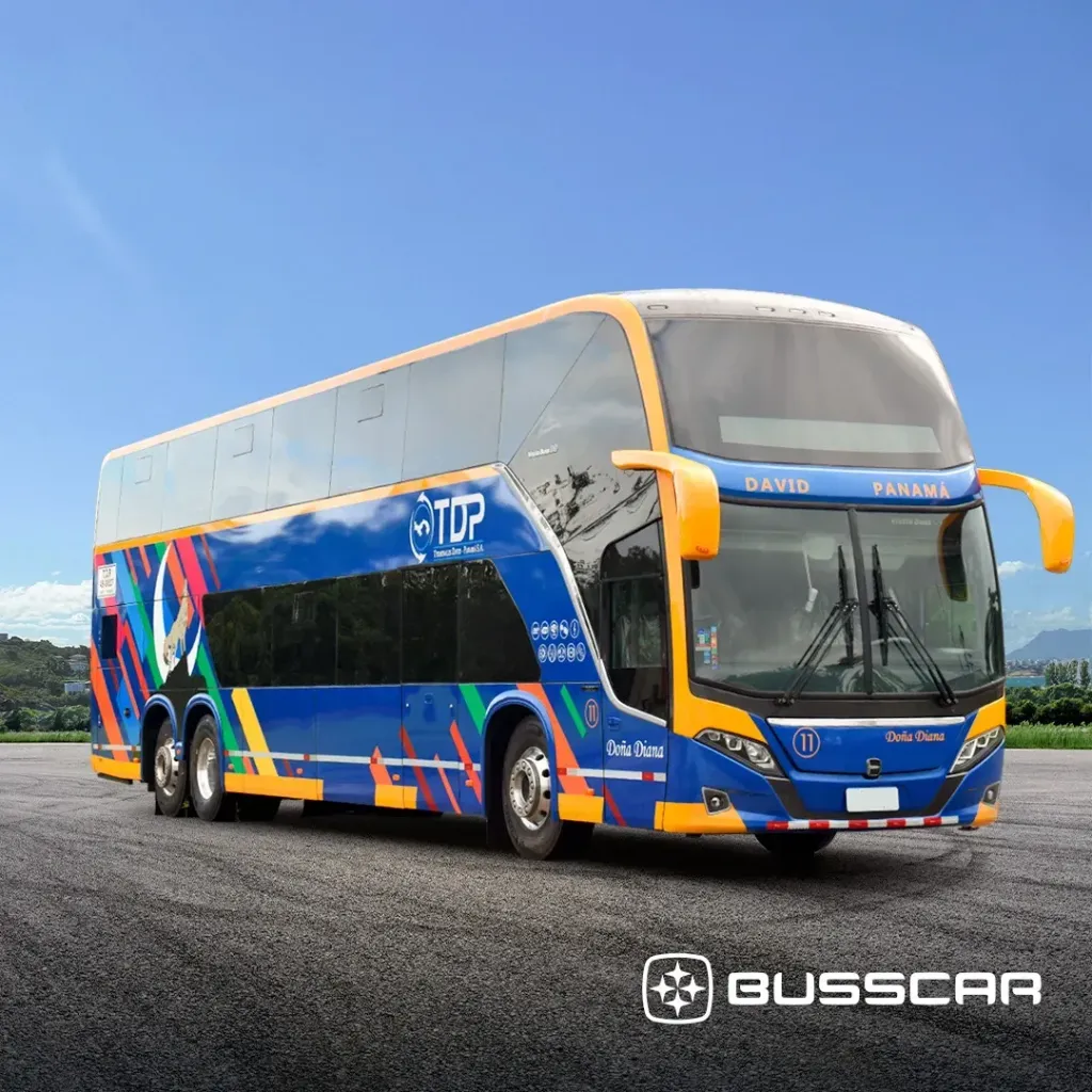 Vissta Buss DD exportado para o Panamá (Divulgação)