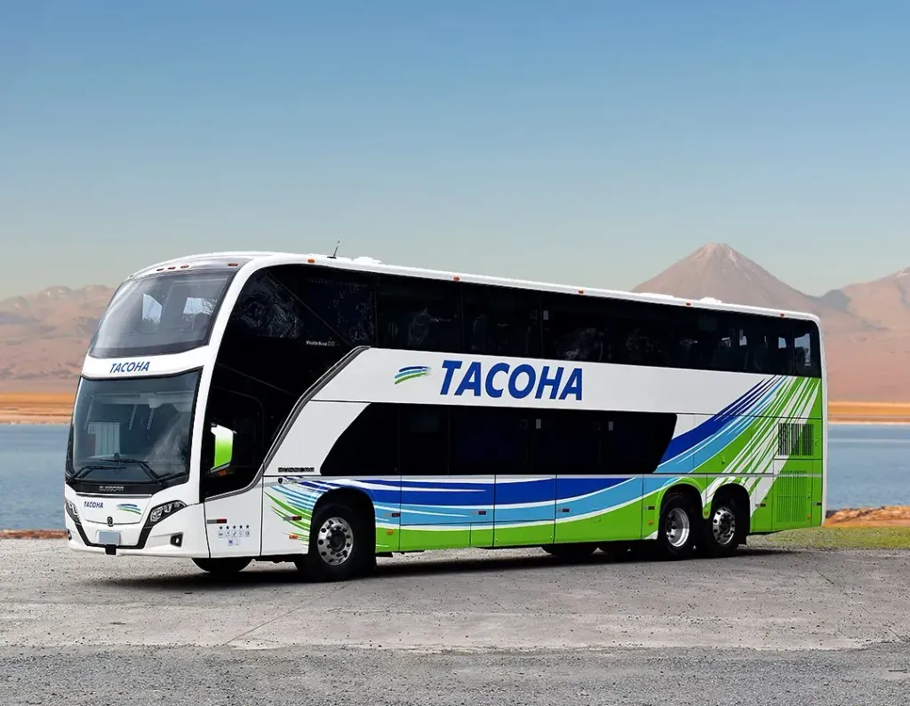 Vissta Buss DD entregue à empresa chilena Tacoha (Divulgação)