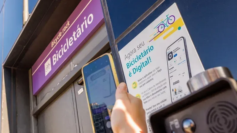 Bicicletário Digital da ViaQuatro e ViaMobilidade (Divulgação)