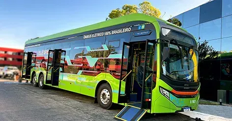 Ônibus eMillennium na versão 15 metros (Divulgação)