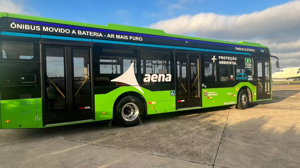 Aeroporto de Congonhas testa Higer Azure A12BR (Divulgação)
