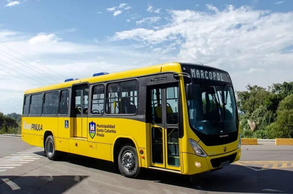 Os veículos serão utilizados nas linhas do transporte público de Santa Catarina Pinula (Divulgação)