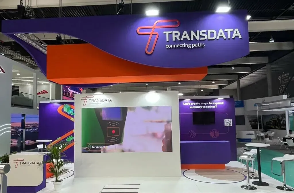 O estande da Transdata no Congresso da UITP (Foto: Fred Carvalho)