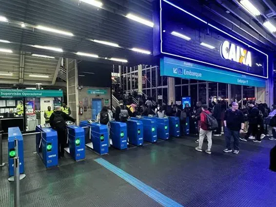 Novos bloqueios da estação Vila Olímpia, Linha 9 – Esmeralda. (Foto: arquivo)