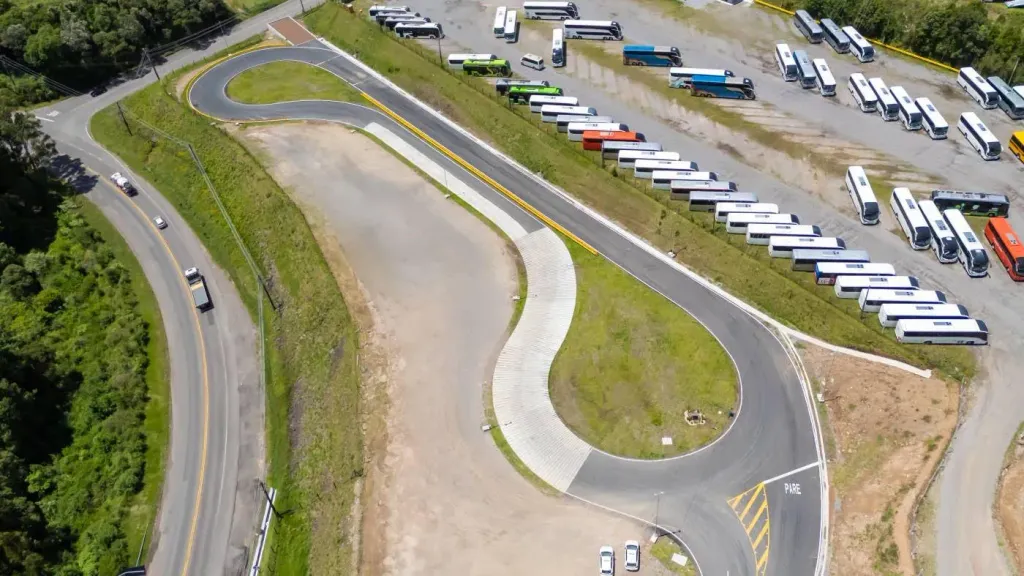 Nova pista de testes da Marcopolo (Divulgação)