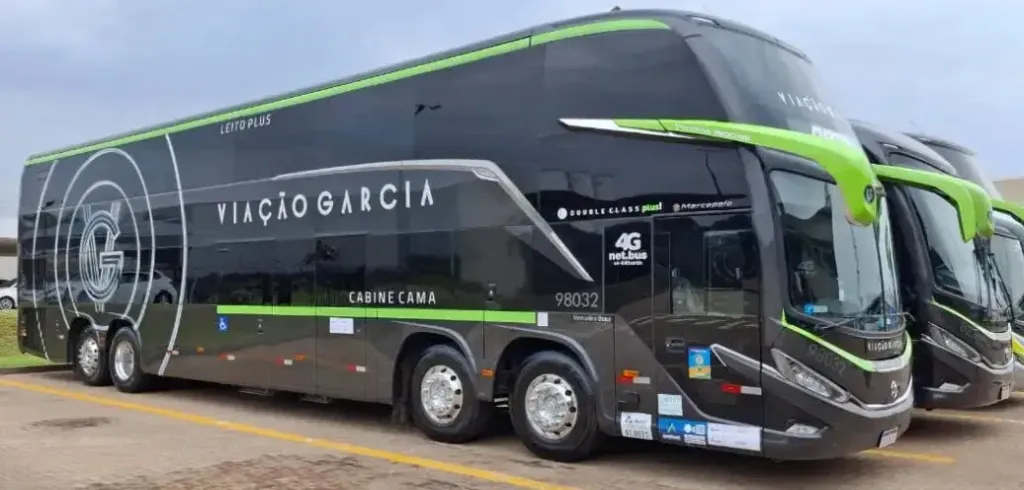 Ônibus da nova frota da Viação Garcia (Divulgação)