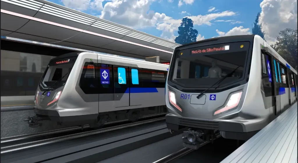 Os trens serão fabricados pela empresa chinesa CRRC (Divulgação)