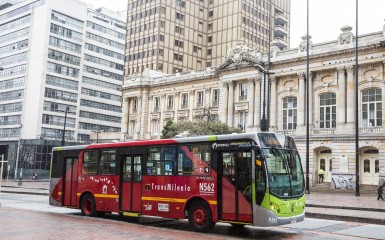 ônibus da Volvo em Bogotá, Colômbia