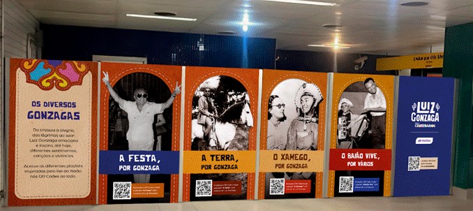 No mês do Dia do Nordestino, estação República da Linha 4-Amarela recebe exposição sobre Luiz Gonzaga