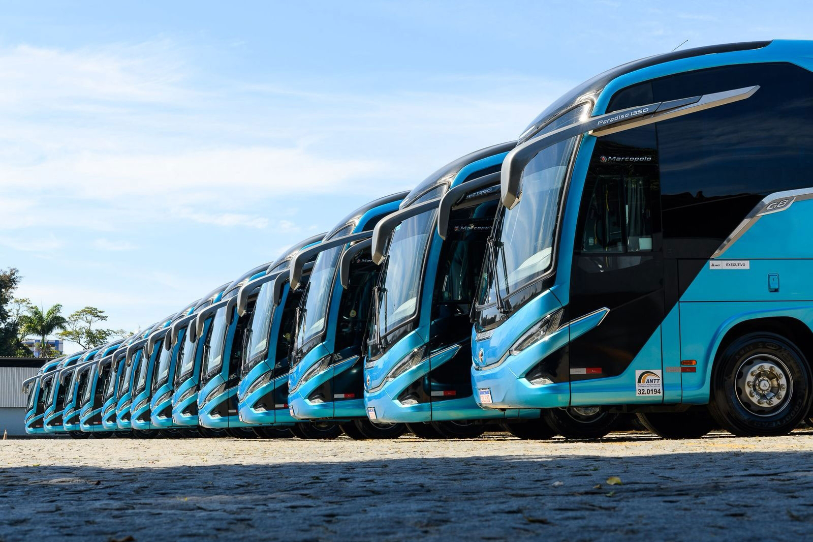 Águia Branca renova frota com 40 chassis Mercedes-Benz com carrocerias Marcopolo G8