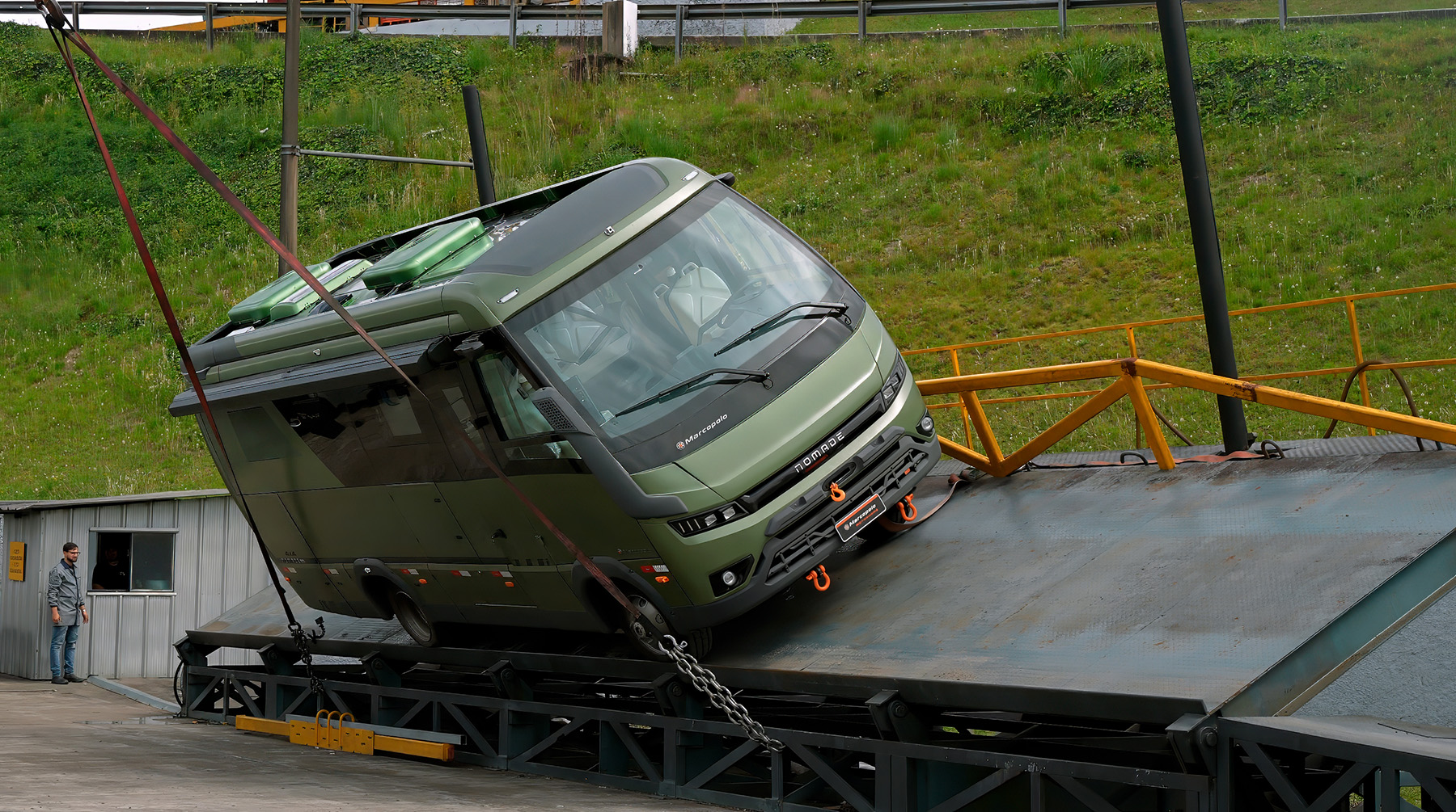 Motorhome Marcopolo realiza testes inéditos com o Nomade